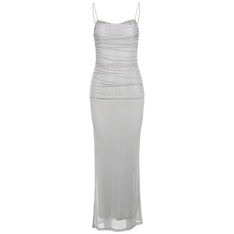 Auri - Draped Tulle Dress