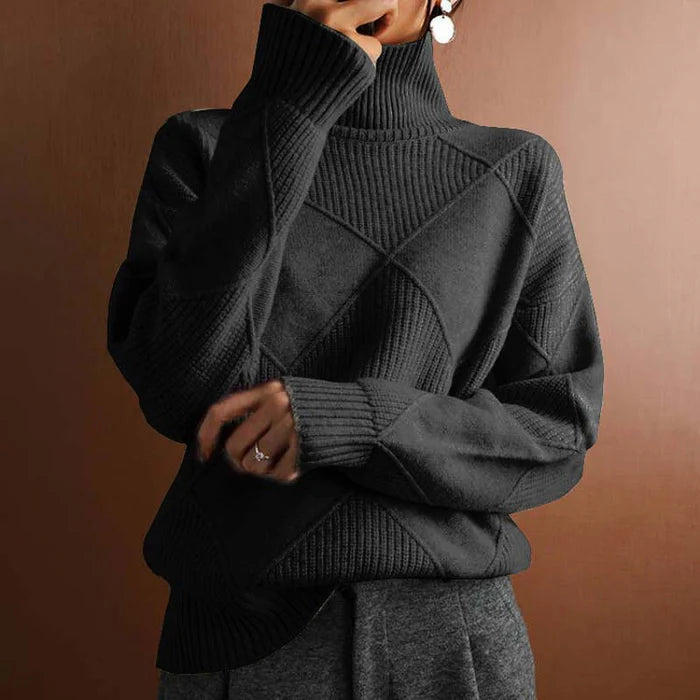 Corinne - Chunky Roll Neck Sweater