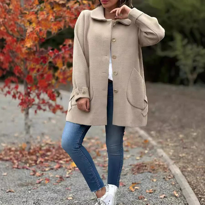 Natalie - Classic Oversized Coat with Bow Details