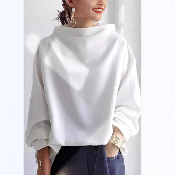 Diana - Soft Knit Top with High Neck
