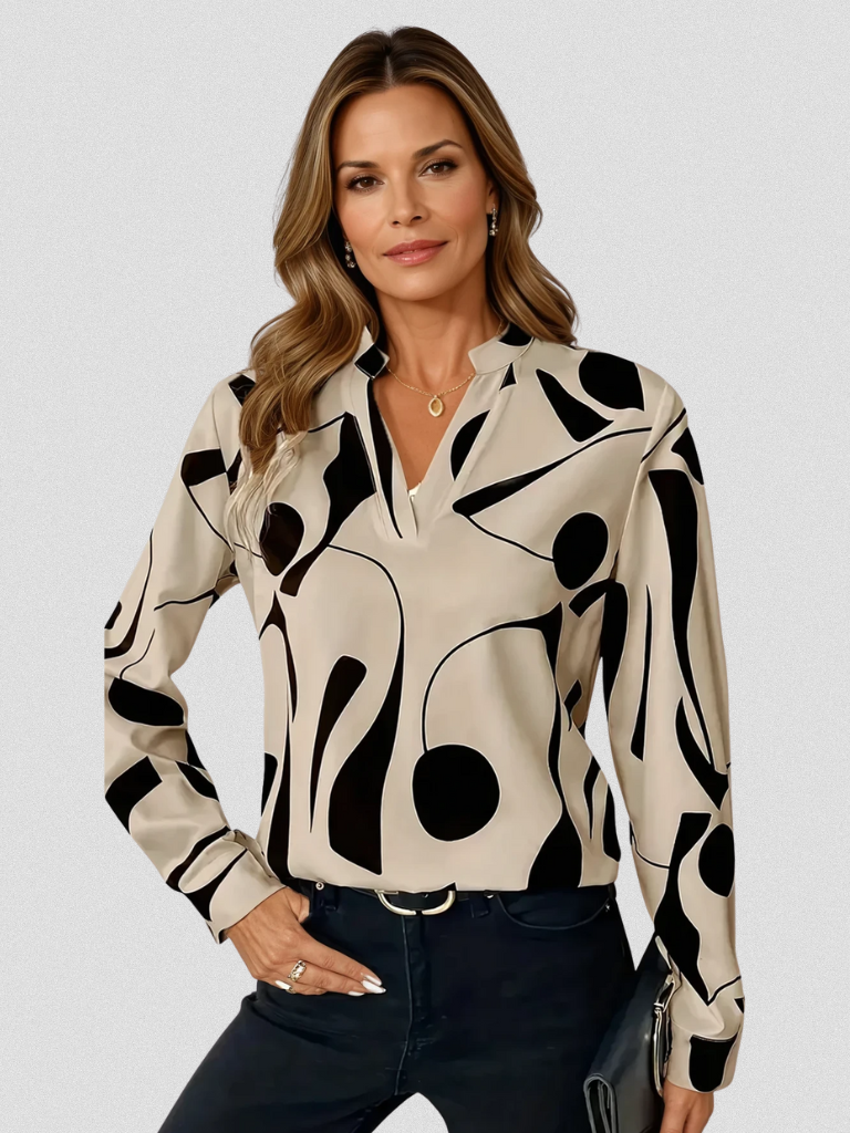Isolde - Satin look blouse
