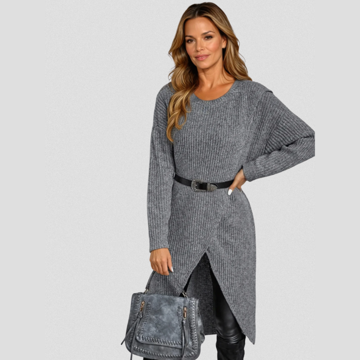 Mia - Wrap knit dress