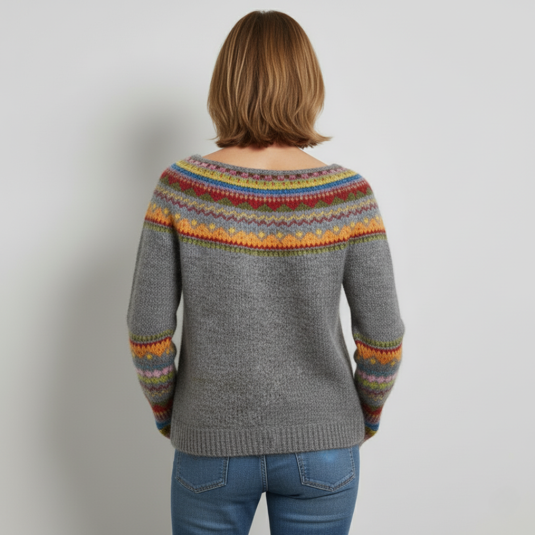 Karen - Retro Scandinavian knitted sweater