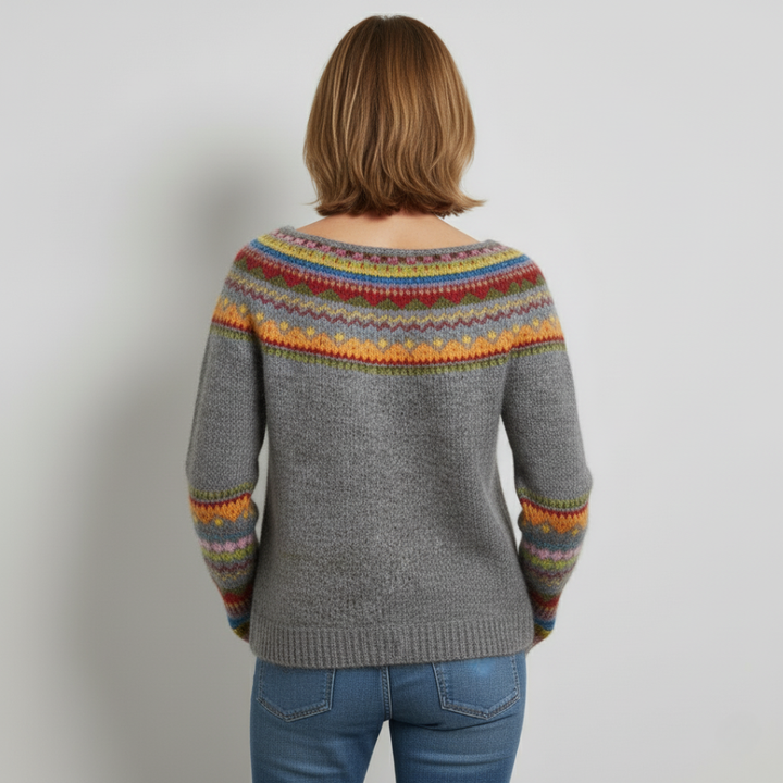 Karen - Retro Scandinavian knitted sweater