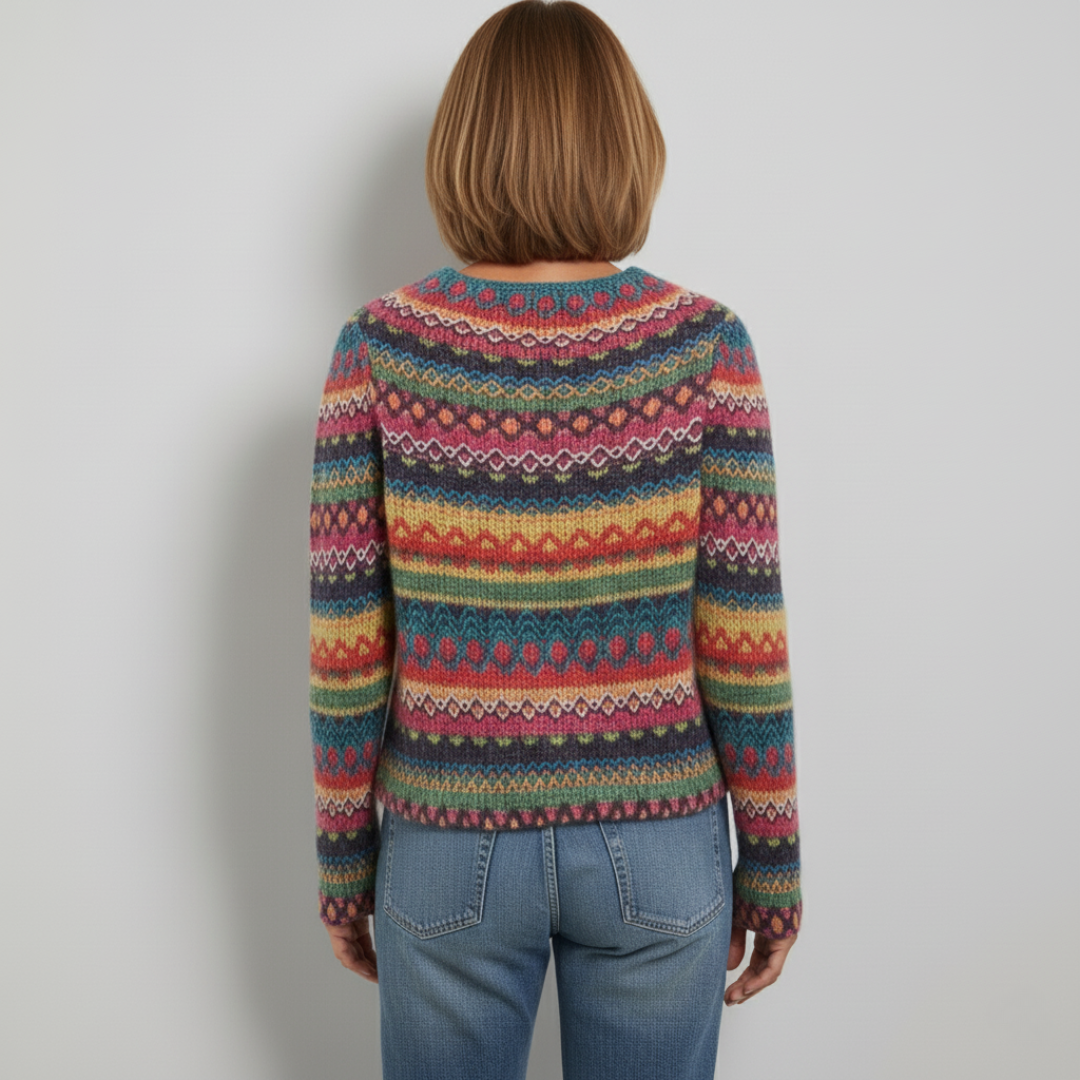 Lisa - Vintage Kaleidoscope Icelandic Knit Sweater