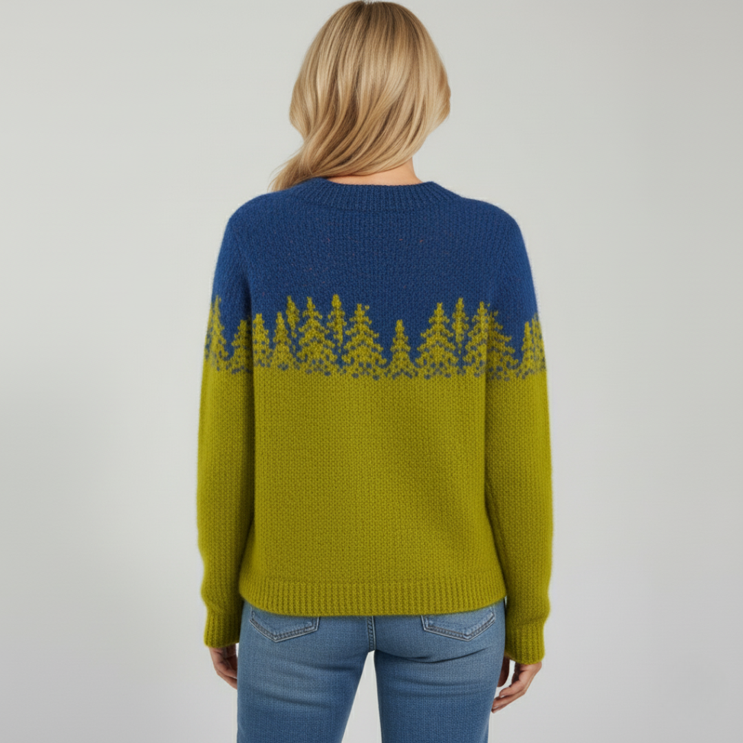 Christine - Icelandic Fir Tree Knit Sweater