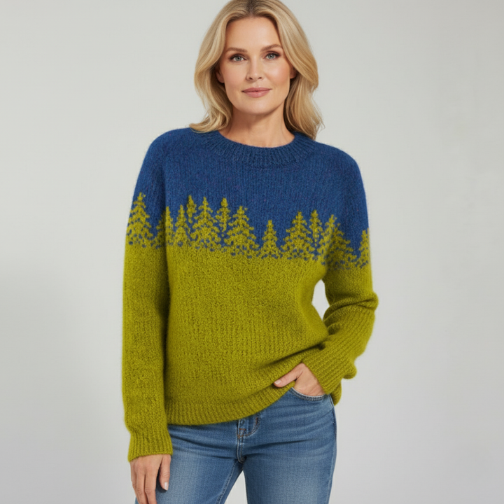 Christine - Icelandic Fir Tree Knit Sweater