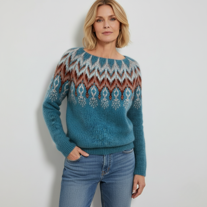 Carol - Vintage Icelandic Ice Knit Sweater