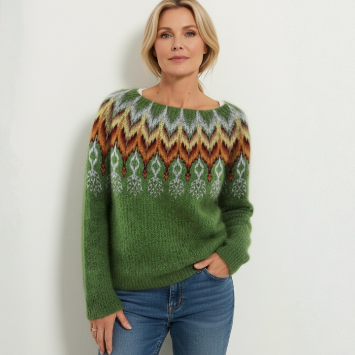 Marie - Vintage Icelandic Ice Knit Sweater