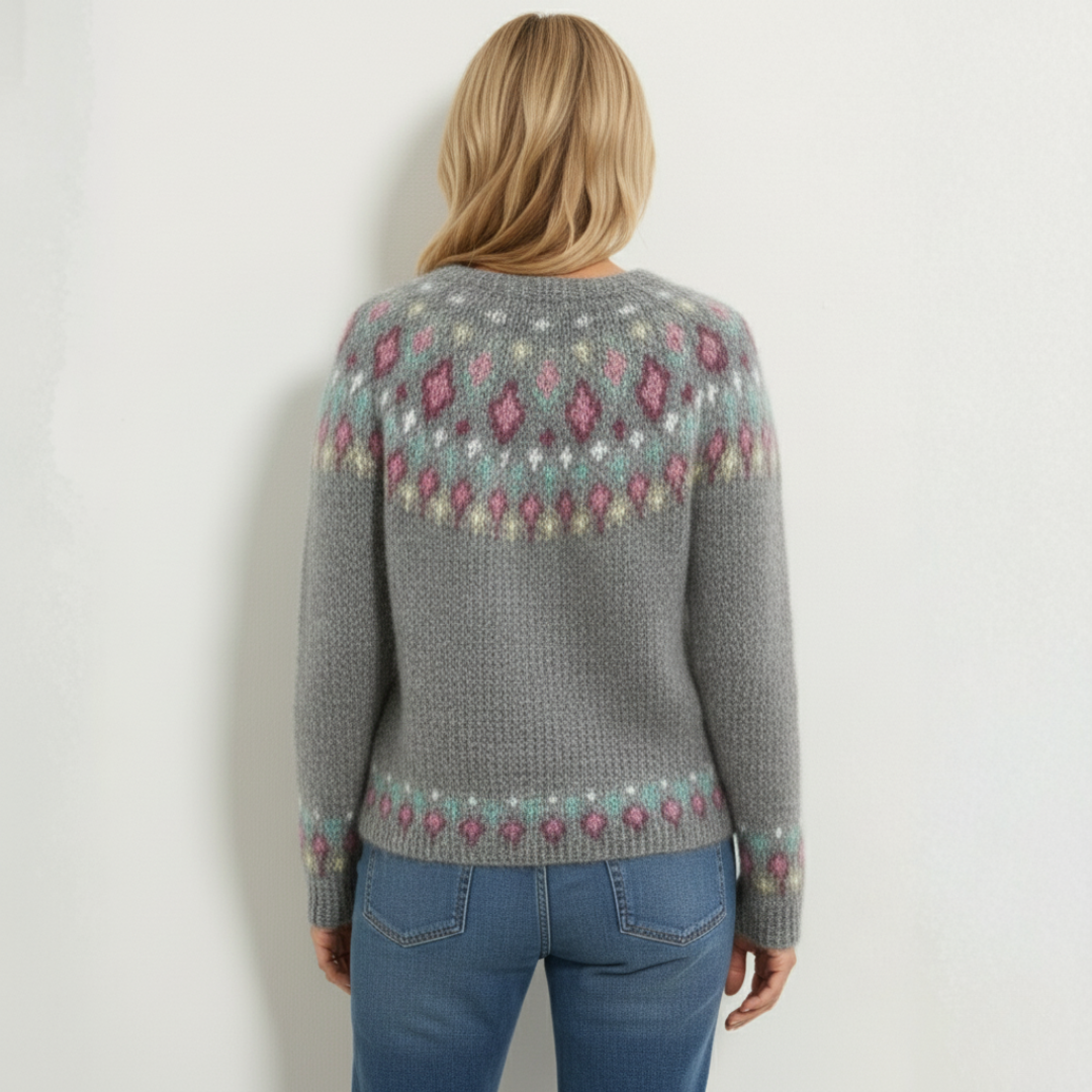 Holly - Patterned Knit Sweater
