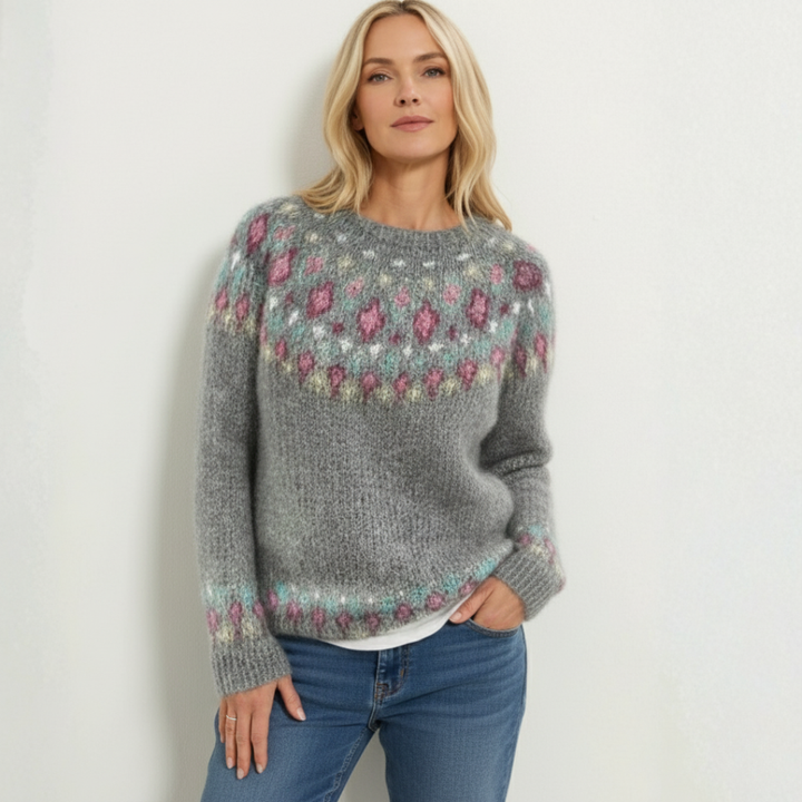 Holly - Patterned Knit Sweater