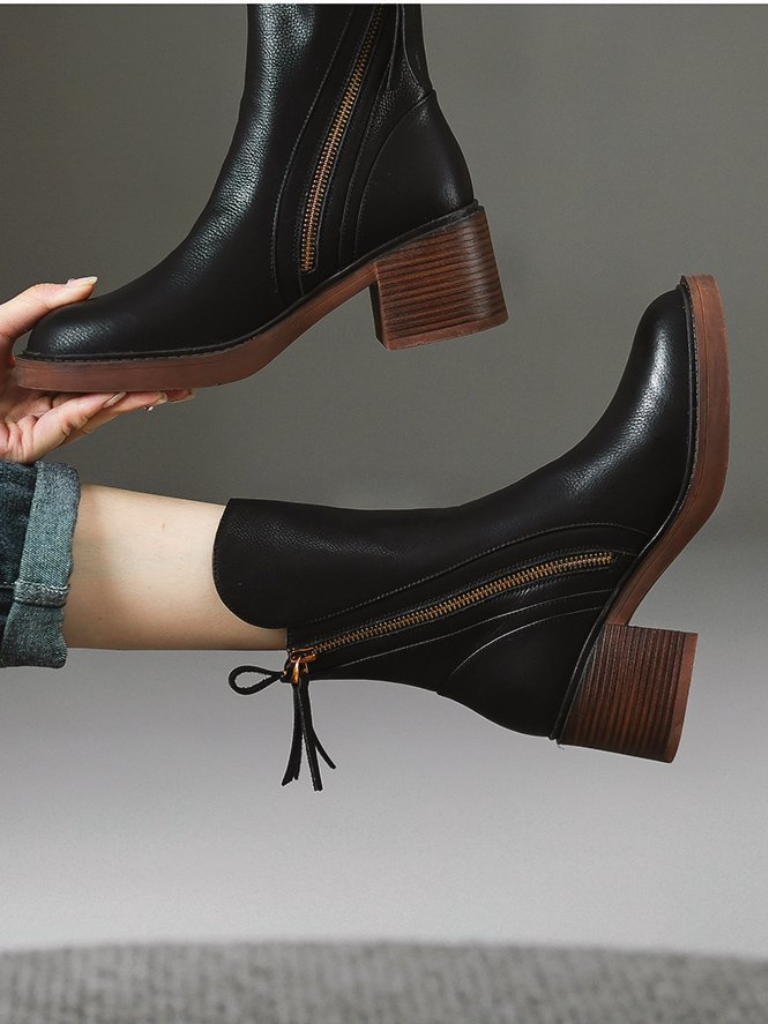 Evelina - Block heel ankle boots