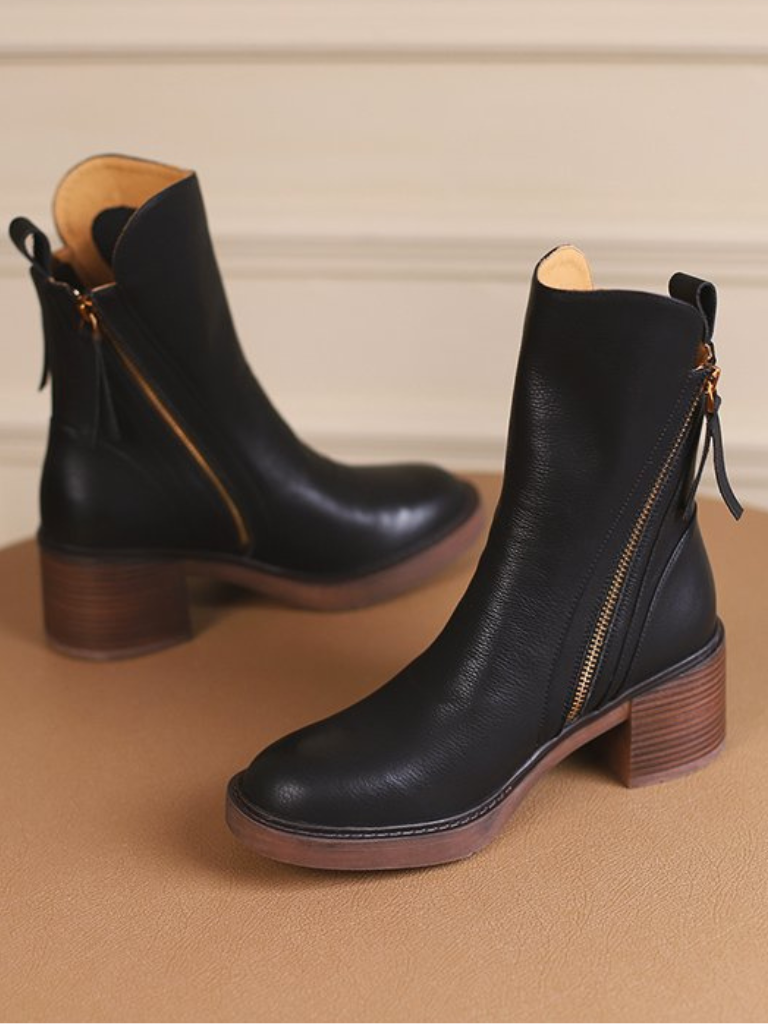 Evelina - Block heel ankle boots