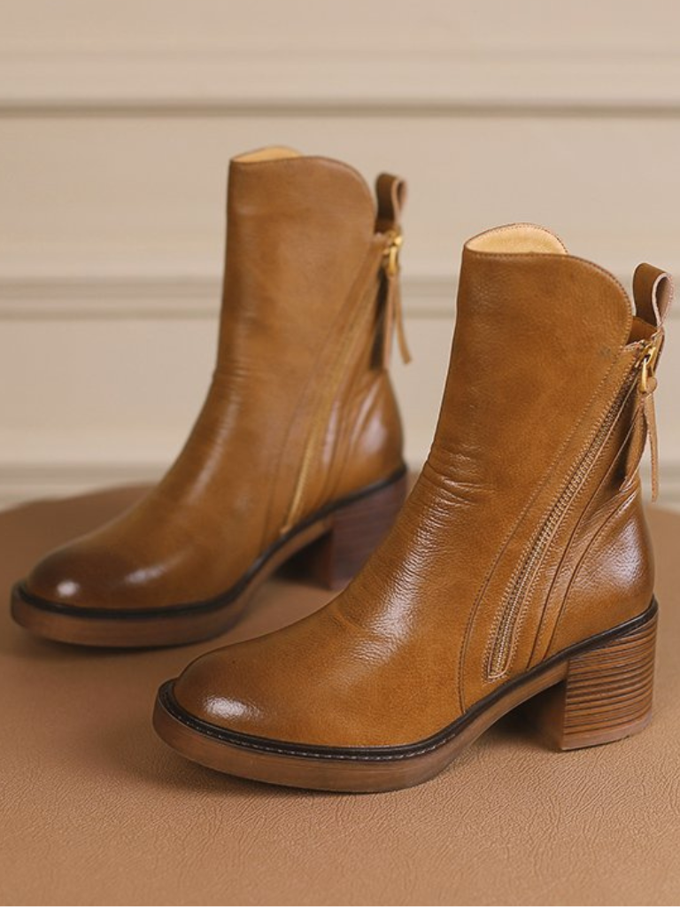 Evelina - Block heel ankle boots