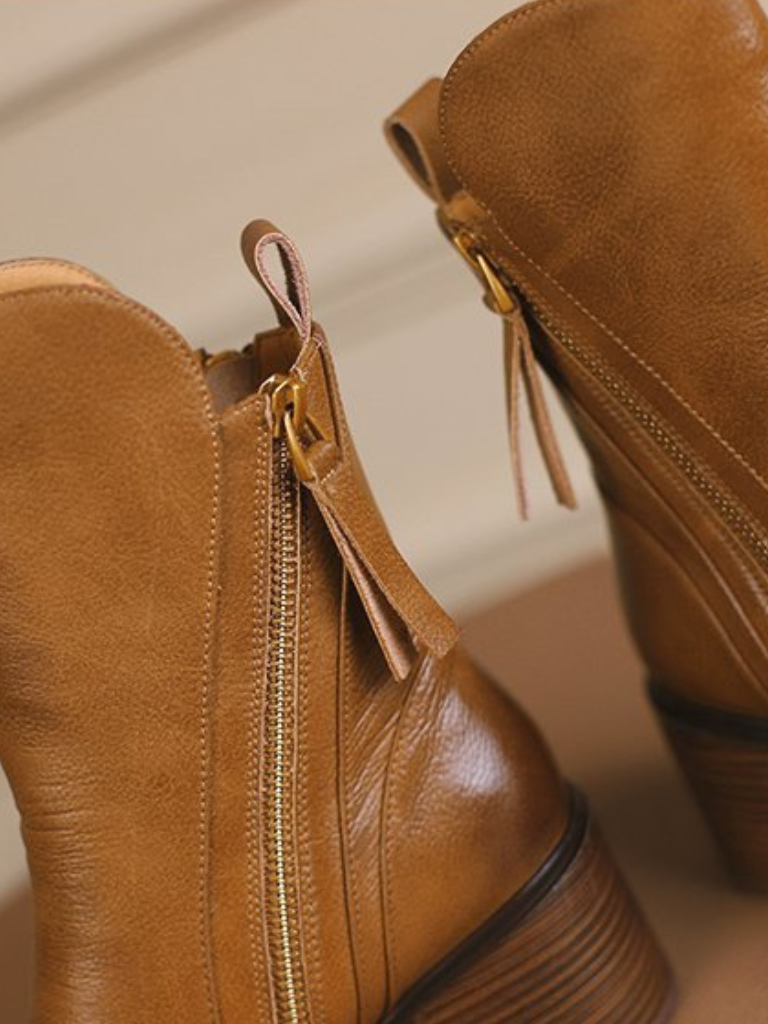 Evelina - Block heel ankle boots