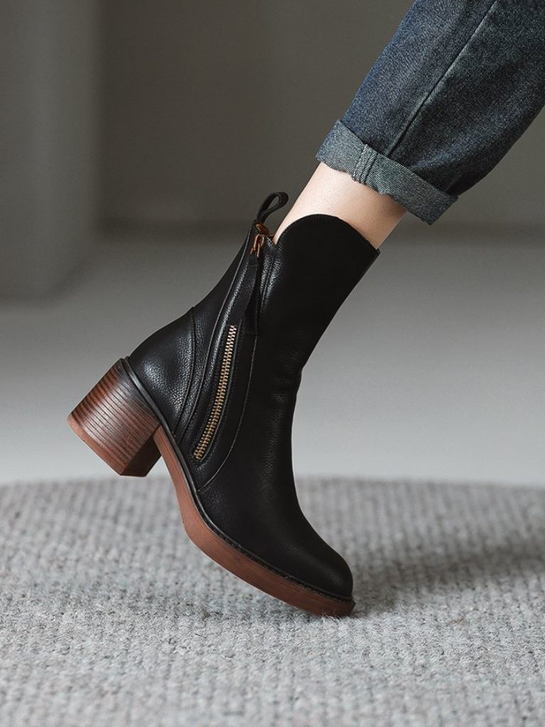 Evelina - Block heel ankle boots