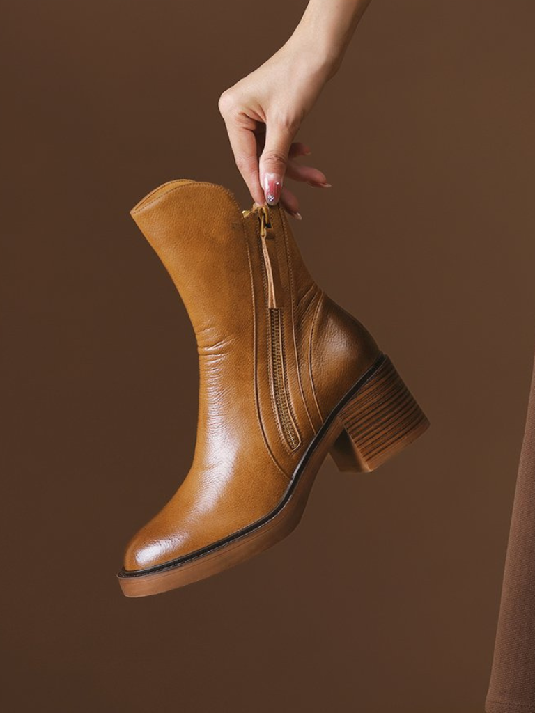 Evelina - Block heel ankle boots