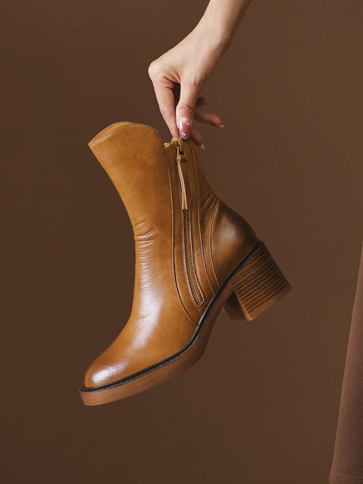 Evelina - Block heel ankle boots