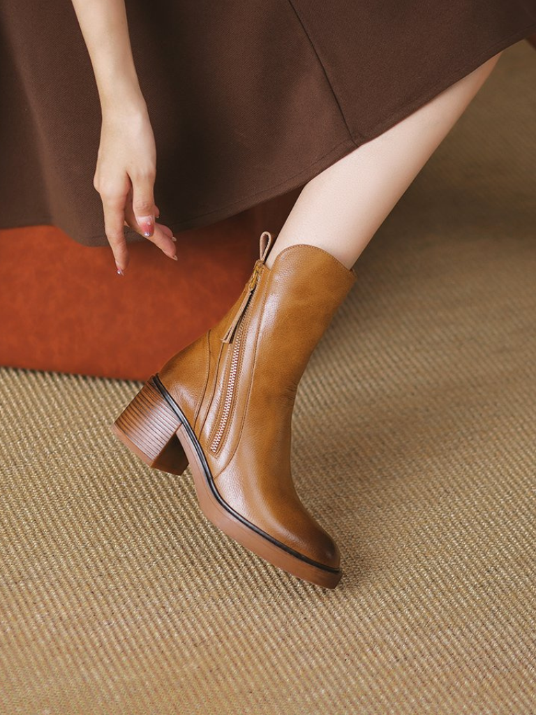 Evelina - Block heel ankle boots