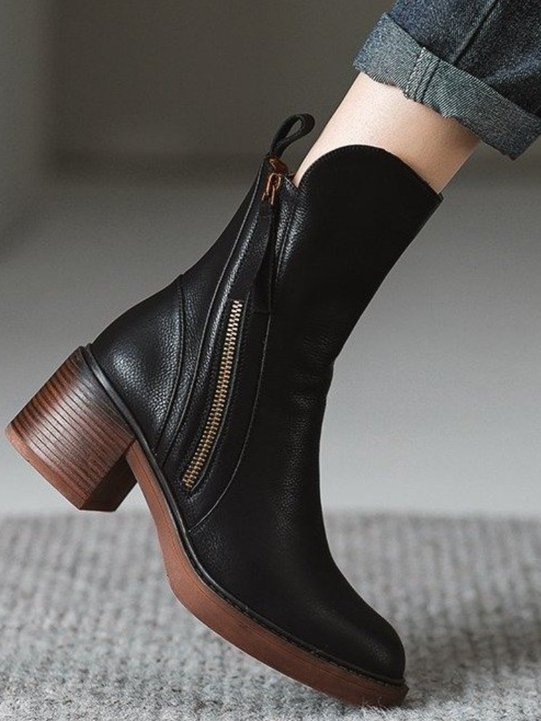 Evelina - Block heel ankle boots