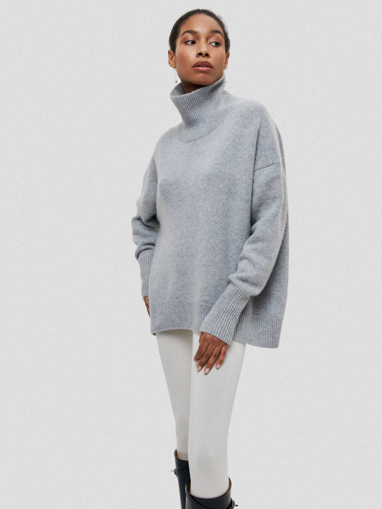 Annelise - High-collar knit sweater