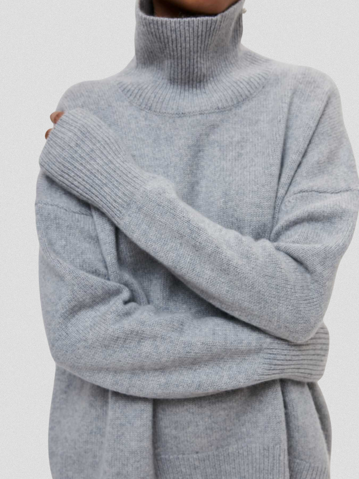 Annelise - High-collar knit sweater