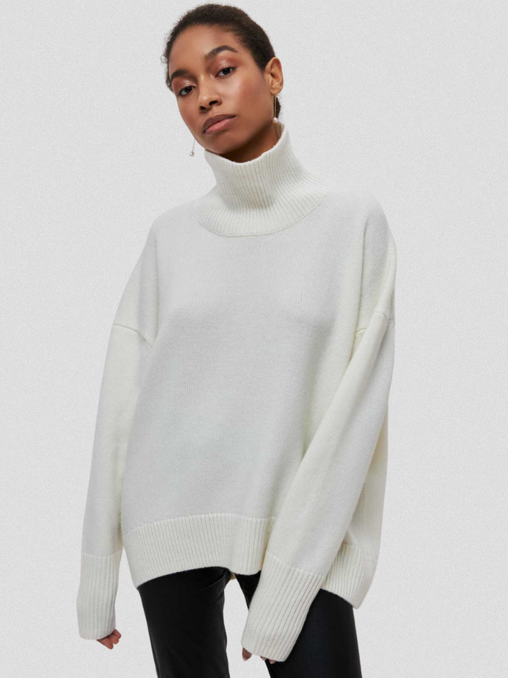 Annelise - High-collar knit sweater