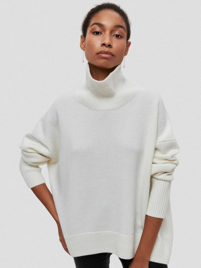 Annelise - High-collar knit sweater