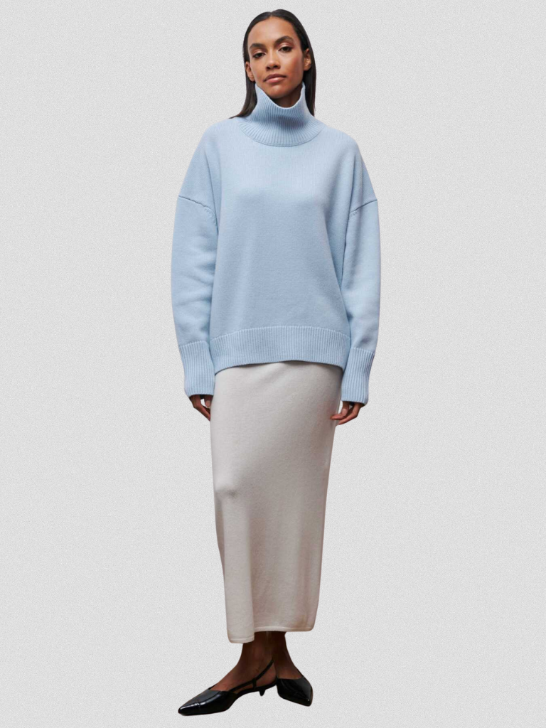 Annelise - High-collar knit sweater