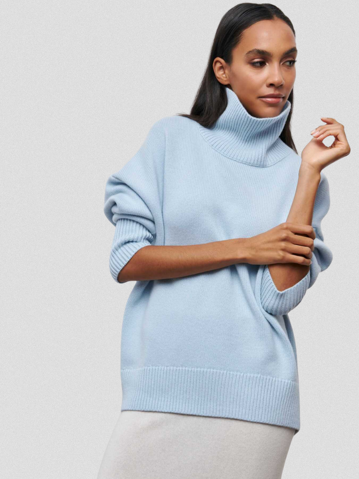 Annelise - High-collar knit sweater