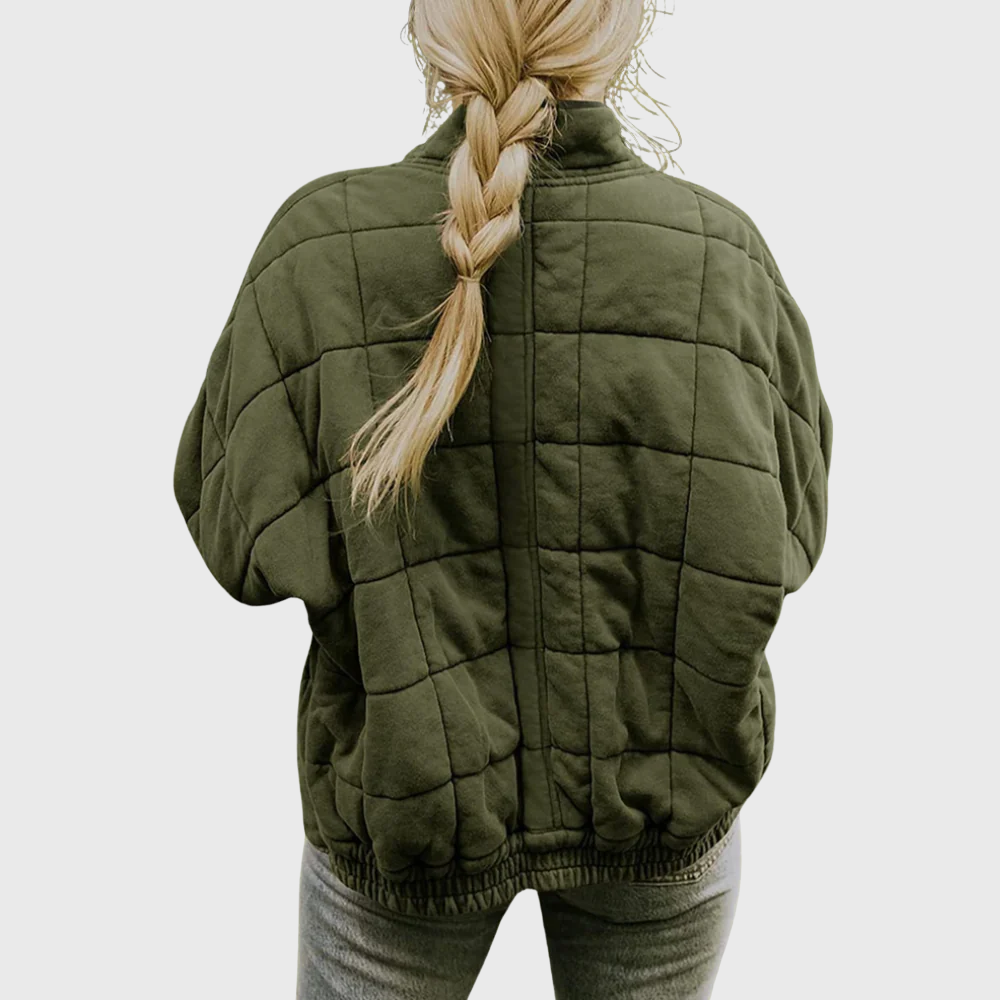 Isla - Women’s Quilted Jacket – Oversized Elegant Fit