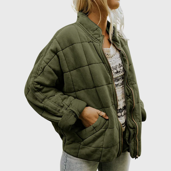 Isla - Women’s Quilted Jacket – Oversized Elegant Fit