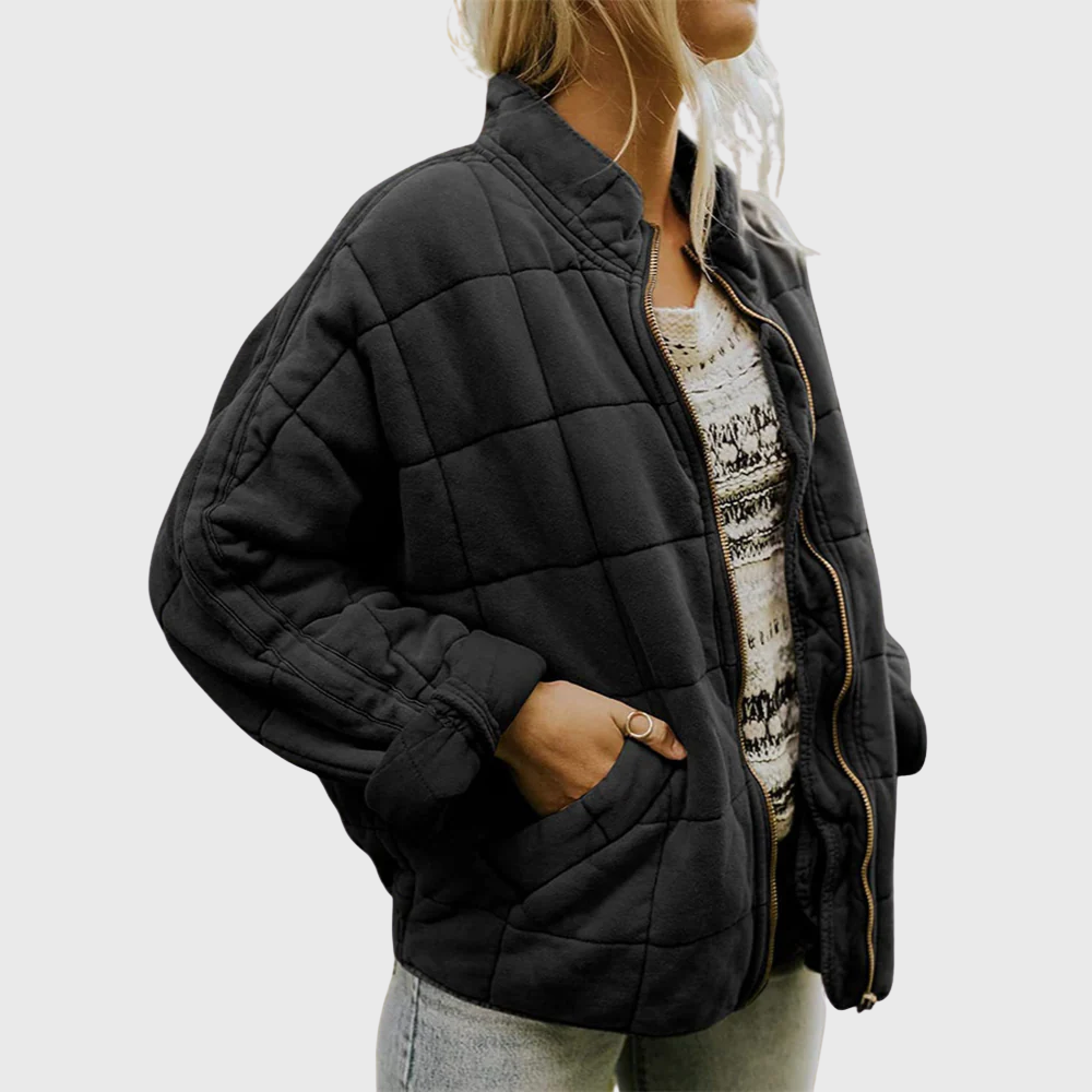 Isla - Women’s Quilted Jacket – Oversized Elegant Fit