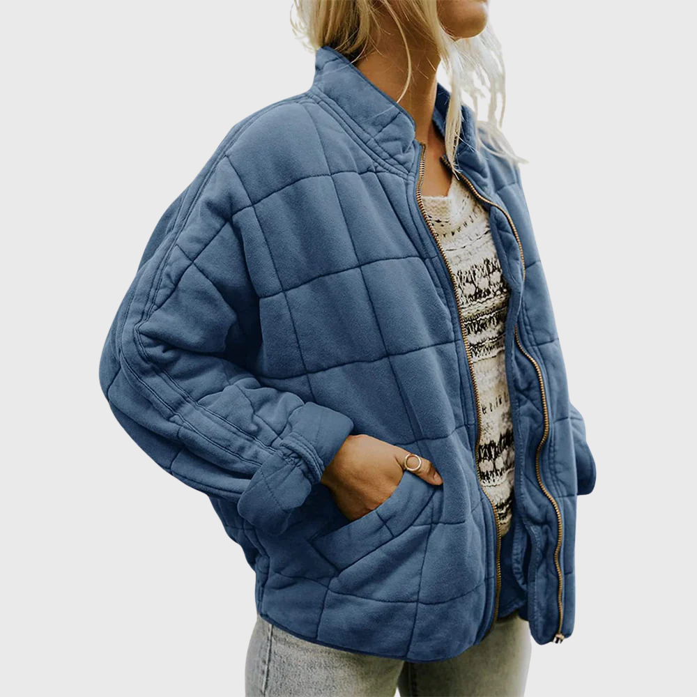 Isla - Women’s Quilted Jacket – Oversized Elegant Fit