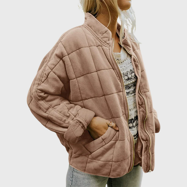 Isla - Women’s Quilted Jacket – Oversized Elegant Fit