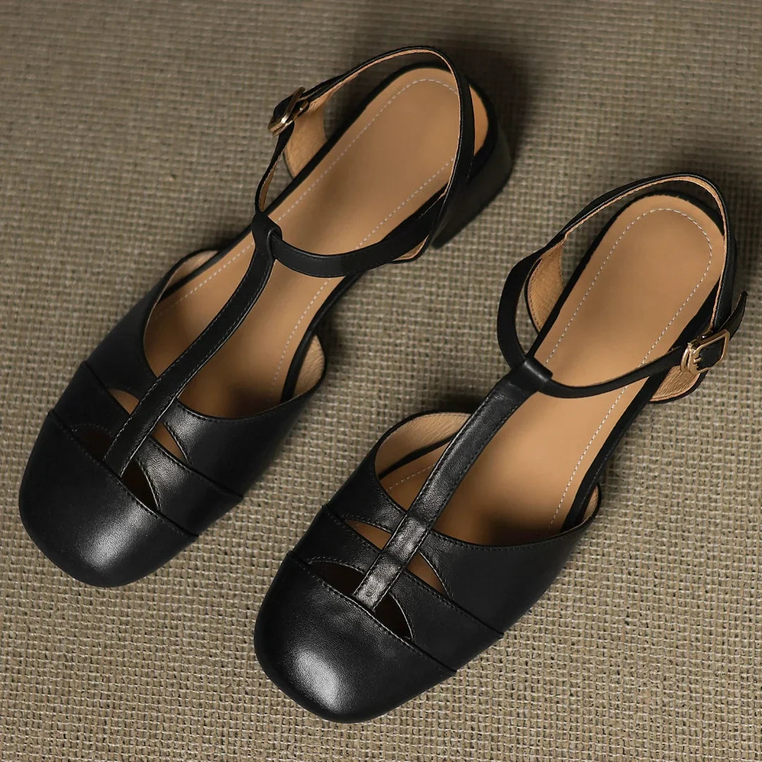 Jasmine - Braided Leather Flats