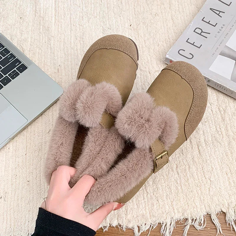 Daisy - The Retro Fur-Lined Loafer