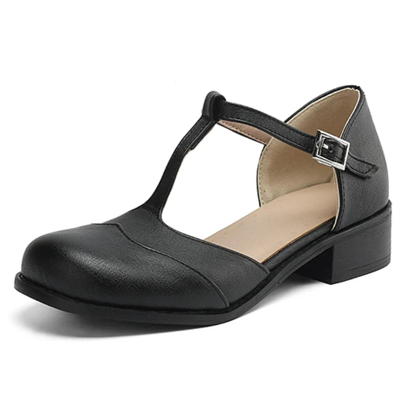 Amelia - Textured Leather Shoes