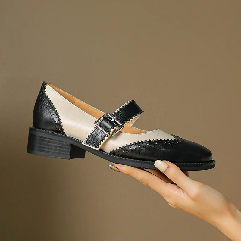 Clara - Miana Leather Mary Janes