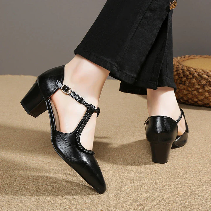 Lily - Classic T-Strap Shoes