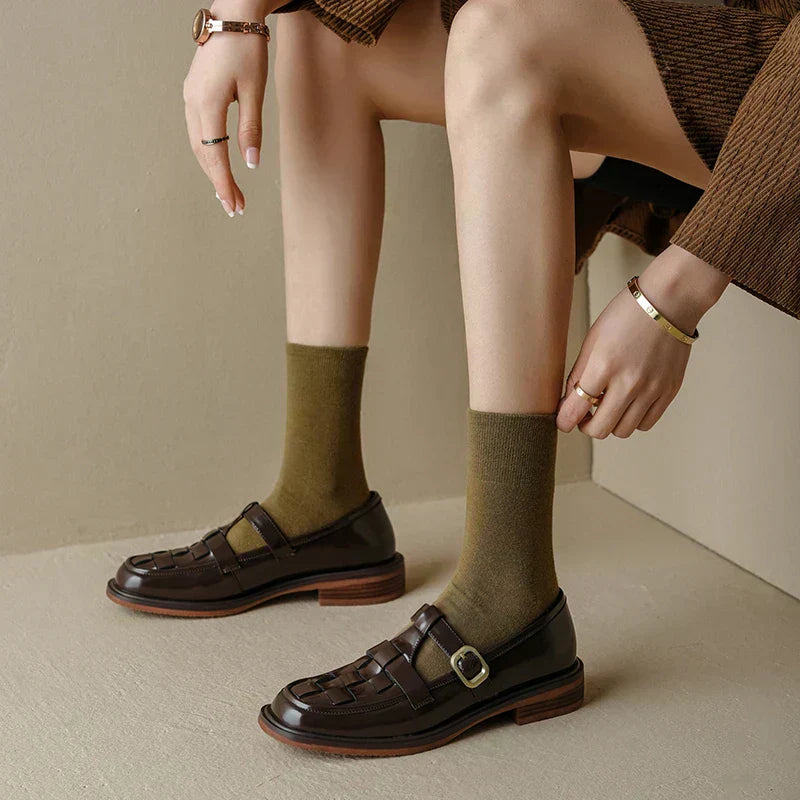 Ruby - Vintage-Style Retro Flats