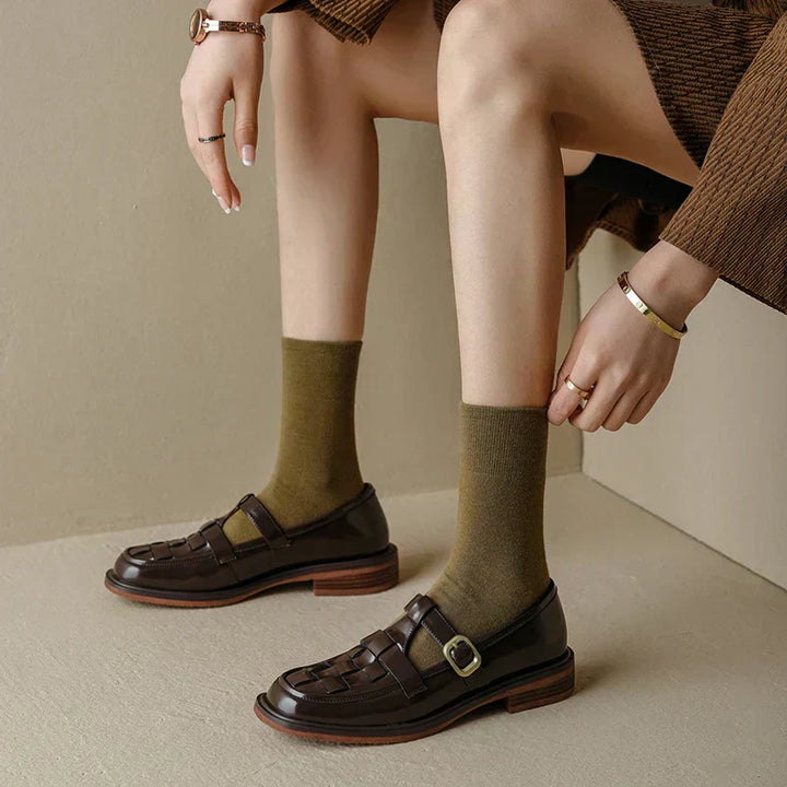 Ruby - Vintage-Style Retro Flats