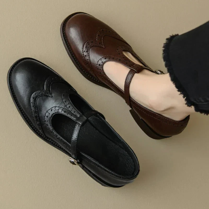 Clara - Elegant T-Strap Mary Janes