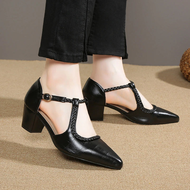 Lily - Classic T-Strap Shoes
