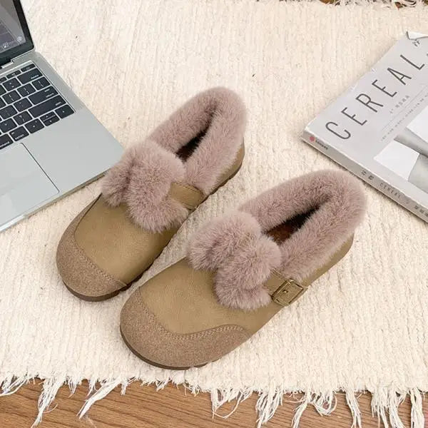 Daisy - The Retro Fur-Lined Loafer