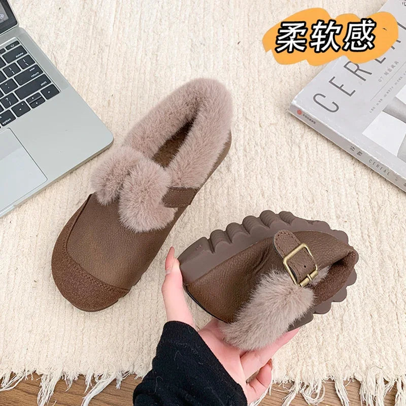 Daisy - The Retro Fur-Lined Loafer