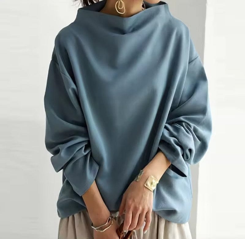 Diana - Soft Knit Top with High Neck
