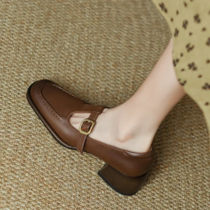 Clara - Elegant T-Strap Shoes