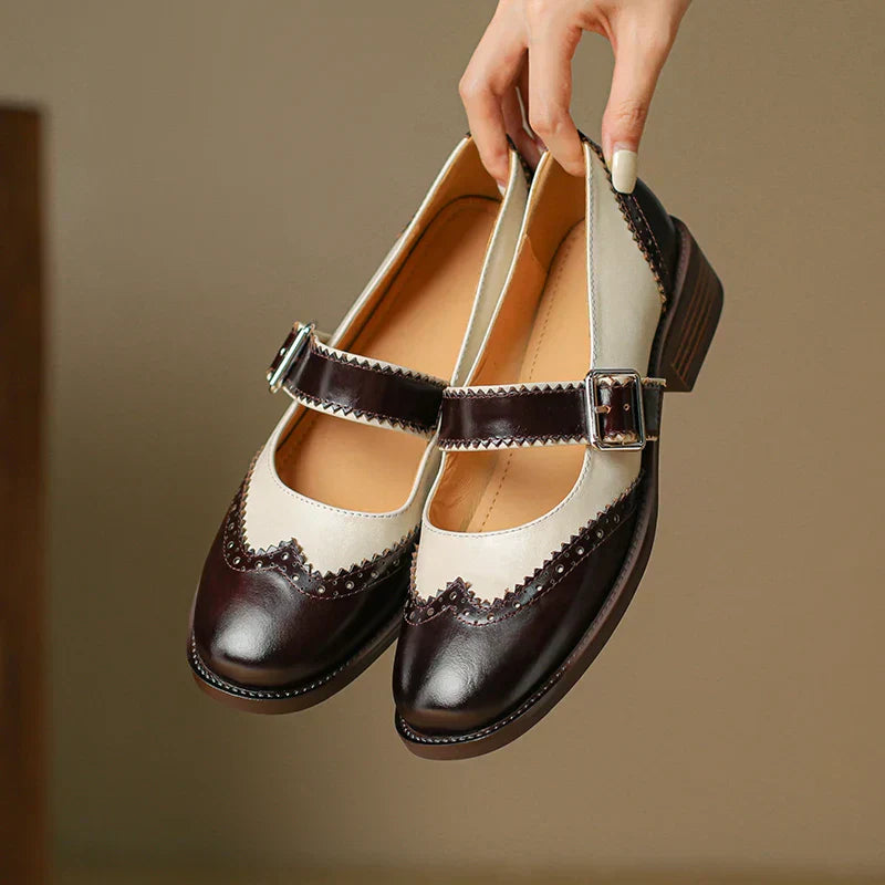 Clara - Miana Leather Mary Janes