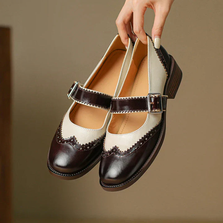 Clara - Miana Leather Mary Janes